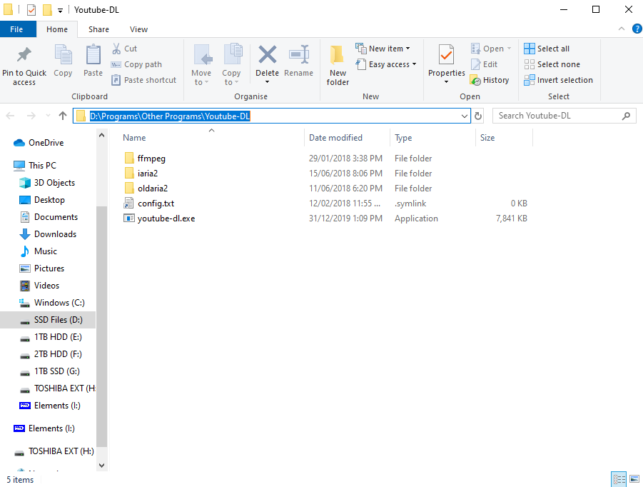 A screenshot of Windows Explorer showing the current path in the address bar